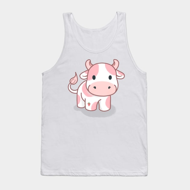 Strawberry cow Tank Top by herry.le